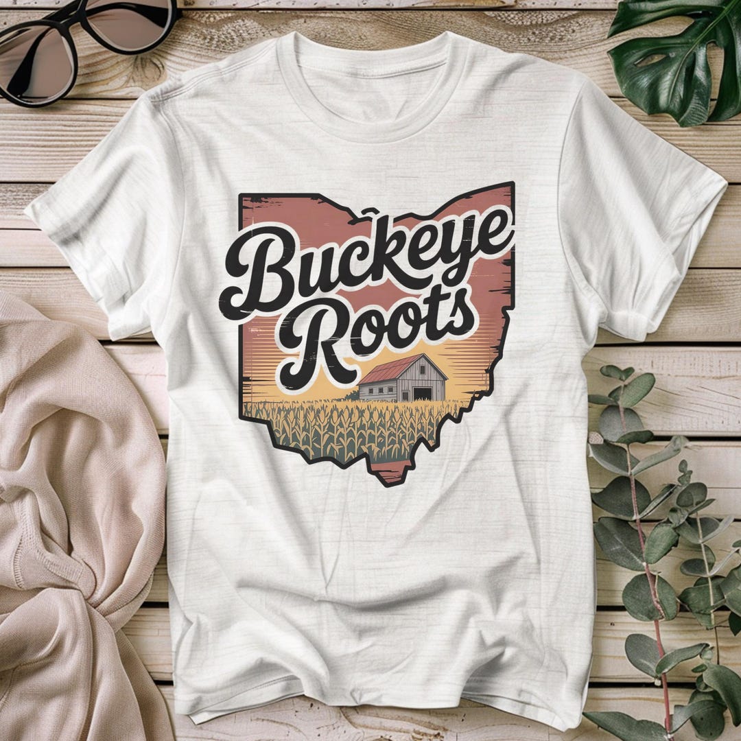 Ohio Roots Sticker Vintage Ohio Roots T-shirt: Buckeye State Pride Graphic Tee - Etsy