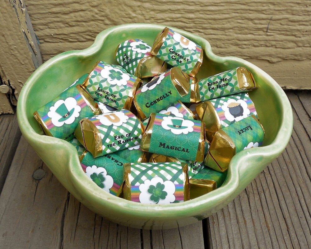 EDITABLE Mini Chocolate Bar Wrappers St. Patrick's Day Etsy