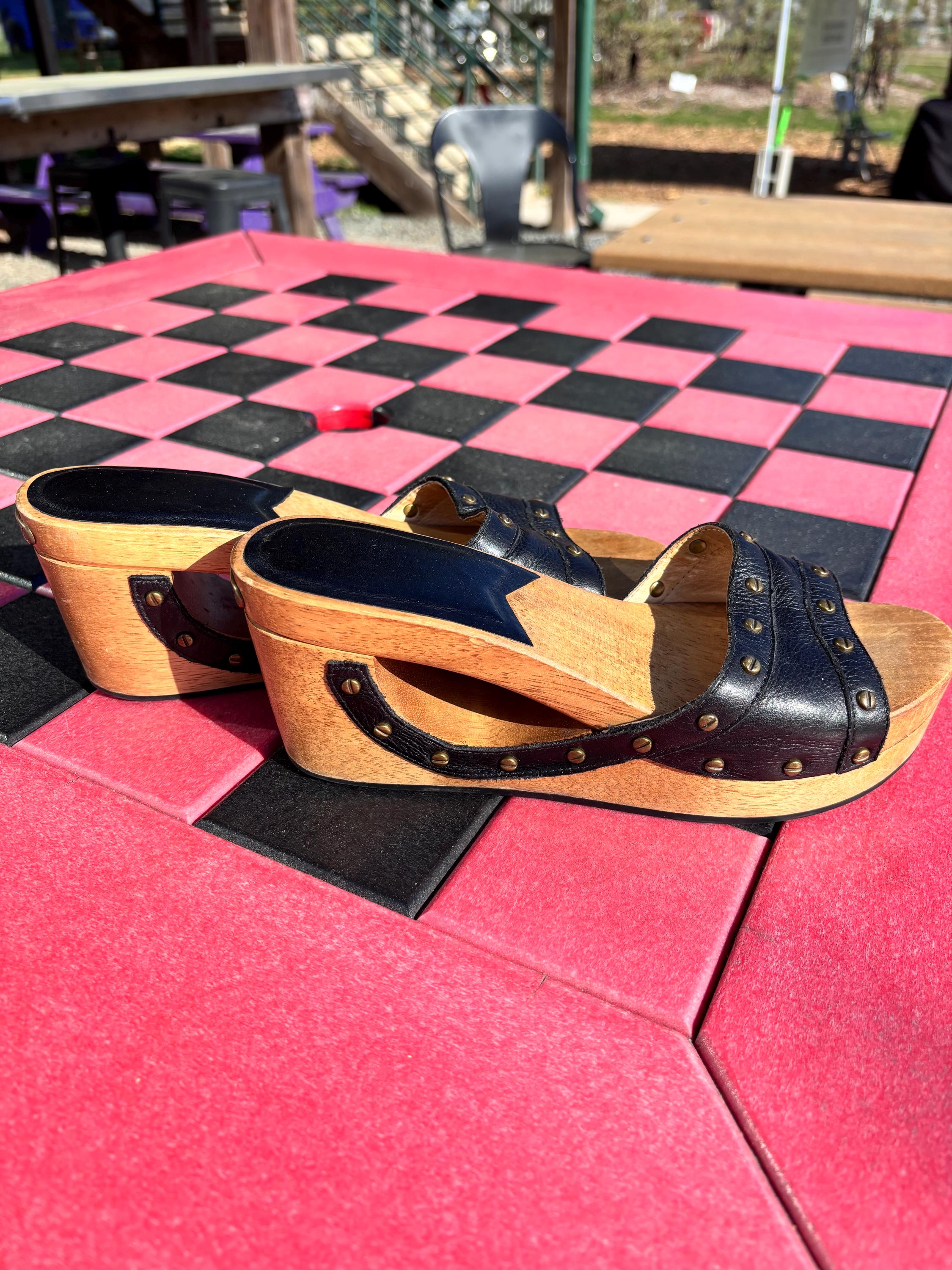 Brown Wedge Mules - Etsy display picture 1