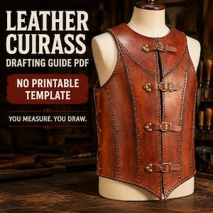 Leather Cuirass Drafting Guide PDF | Medieval Armor Leathercraft Tutorial | No Printable Pattern
