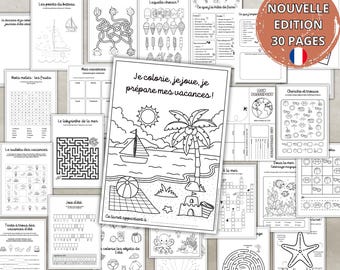 Printable Activity Booklet – Children's Summer Activity Book | Games, Coloring Pages and Activities | Downloadable PDF