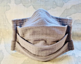 Organic Muslin Gauze Face Mask: Breathable Cotton, Wired Nose