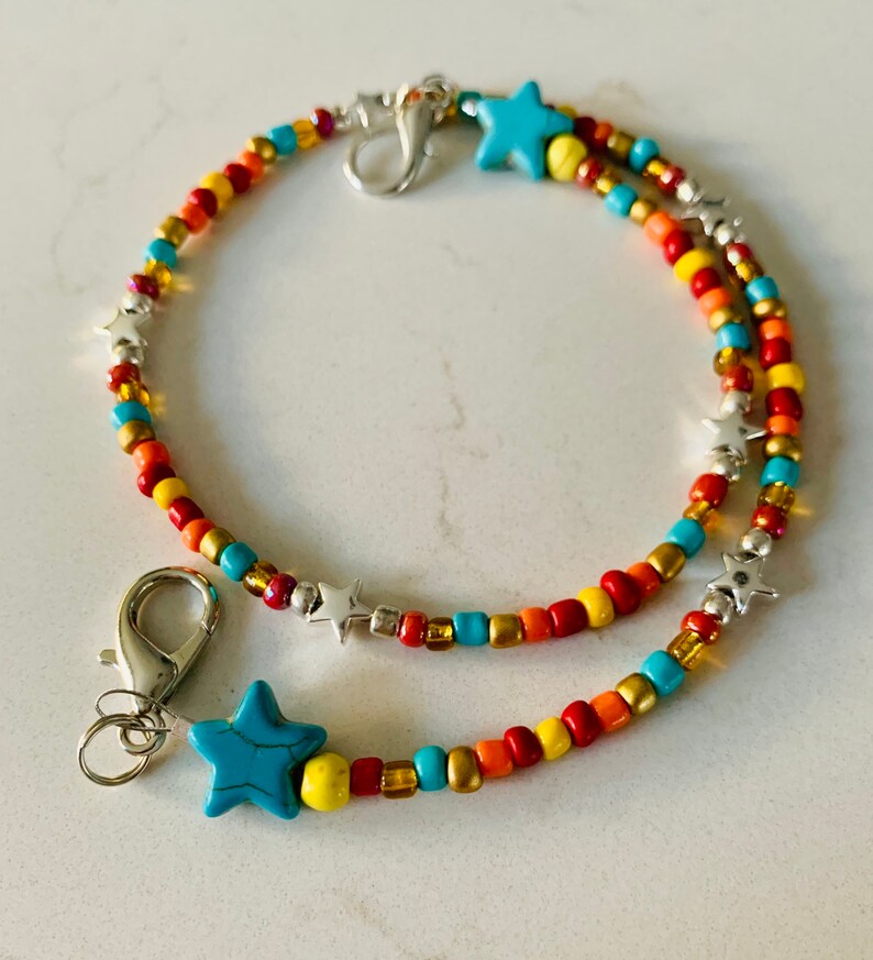 Kids Beaded Mask Lanyard