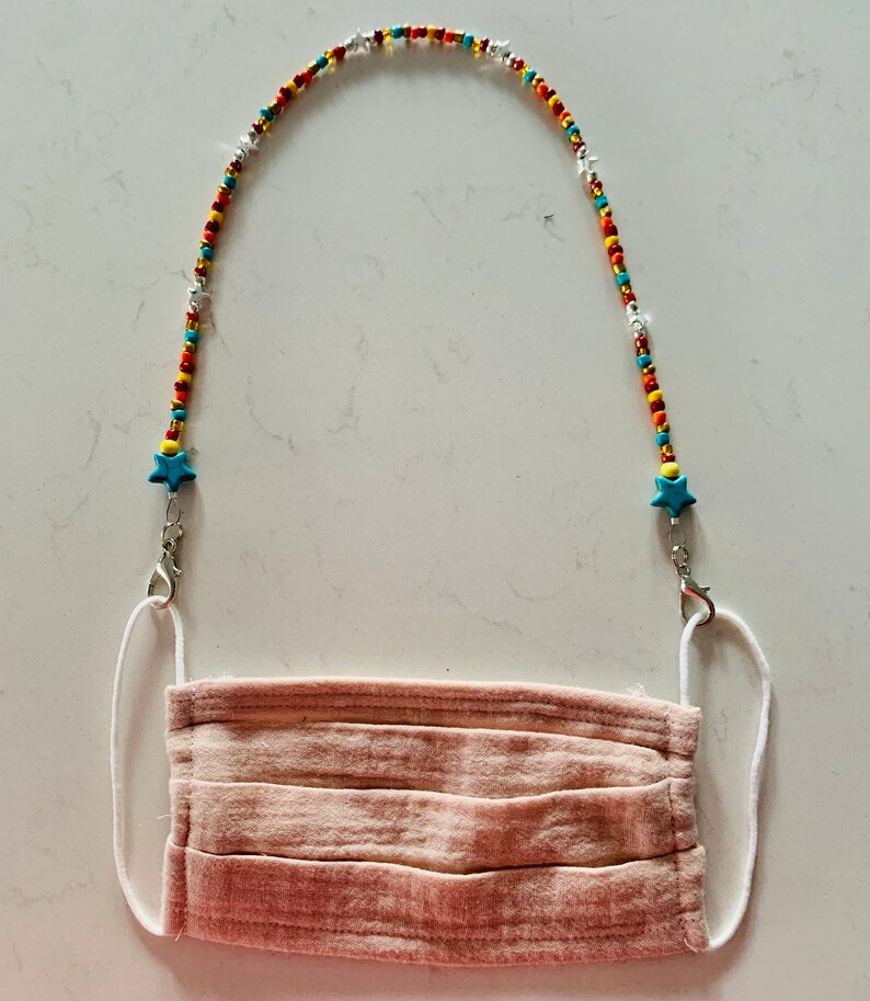 Kids Beaded Mask Lanyard