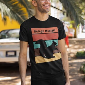 Funny tshirt outage shirt squirrel retro shirt animal lover tee nature squirrel dad tee squirrel mom