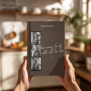 Personalized Mom&#39;s Recipe Book: Custom Family Cookbook Keepsake