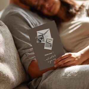 Pregnancy Announcement Notebook – From Baby to Dad, Pregnancy Reveal Gift