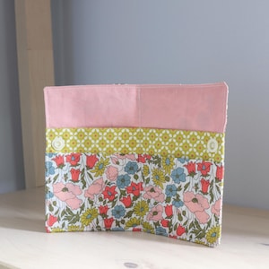Fabric Card Wallet – Folding Compact Card Holder with Snap Closure for Credit Cards, Gift & Business Cards - Liberty