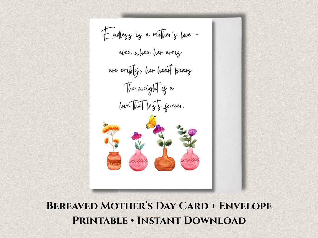 Thinking of You on Mother’s Day Card Sympathy Card for Grieving Mother ...
