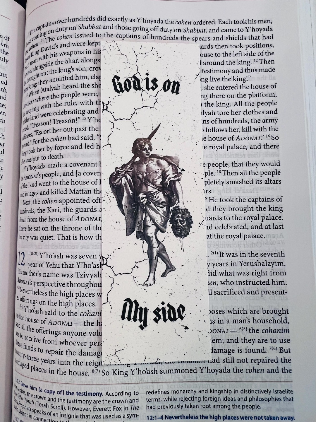 Men's Christian Bible Bookmarks Yeshua and David - Etsy
