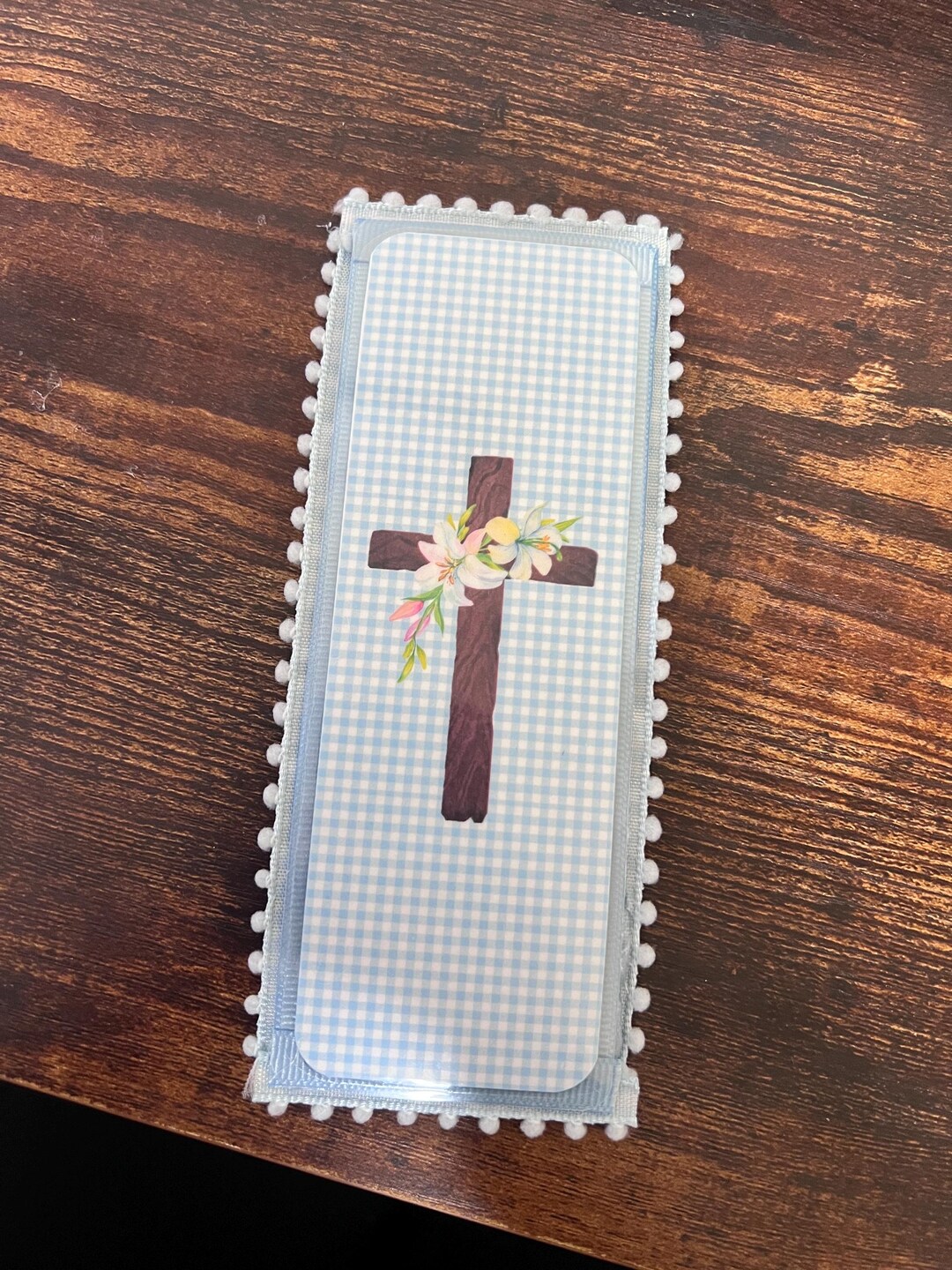 Handmade Blue Cross Christian Bible Bookmark With Ribbons - Etsy