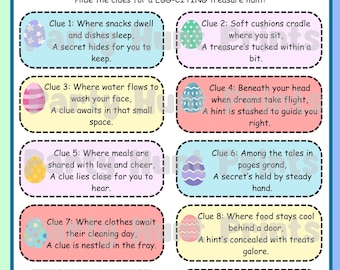 Easter Treasure Hunt Game
