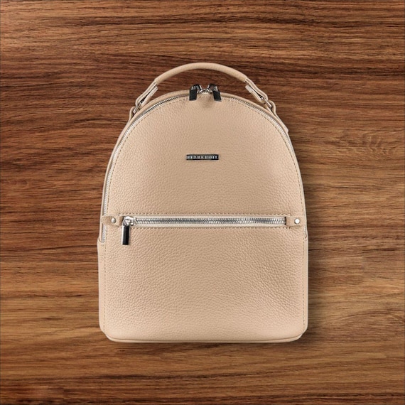 Leather Mini Backpack for Women Convertible to Crossbody Bag