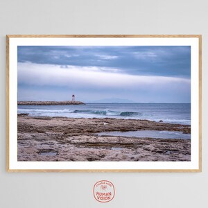 Arte mural con fotografía marina "Costa de Provenza, Francia" / Póster de viaje costero / Decoración para Airbnb / Regalo para viajeros