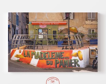 Photography Print on Canvas "La Madeleine du Panier in Marseille France" | Fine Art Wall Decor | Wanderlust Gift | Travel Poster