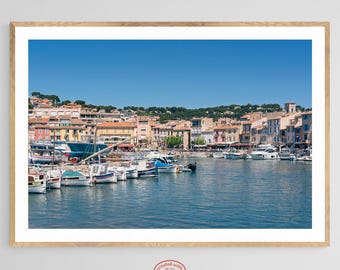 Photography Print on Canvas "Cassis Provence France" | Coastal Wall Art | Travel Memories Gift | Fine Art Poster