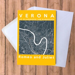 Biglietto di auguri A5 personalizzato con mappa di dove ci siamo incontrati - Biglietto A5, biglietto di San Valentino, anniversario, matrimonio, fidanzamento