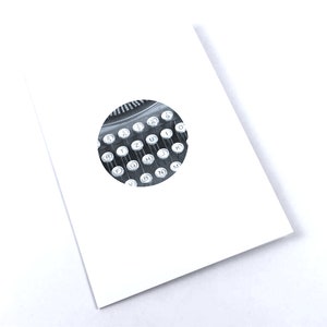 personalised, typewriter, popup card with keys image 5