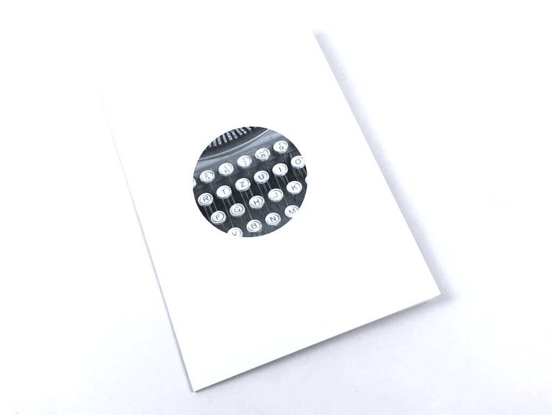 personalised, typewriter, popup card with keys image 5