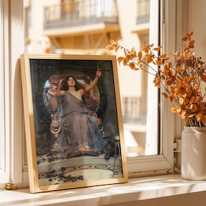 Circe Offering The Cup To Odysseus- John William Waterhouse - Art Print - Pre-Raphaelite Painting -Romance Art - Wall Decor - Famous Artwork