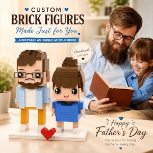 Custom Brick Figures: Personalized Father's Day Keepsake