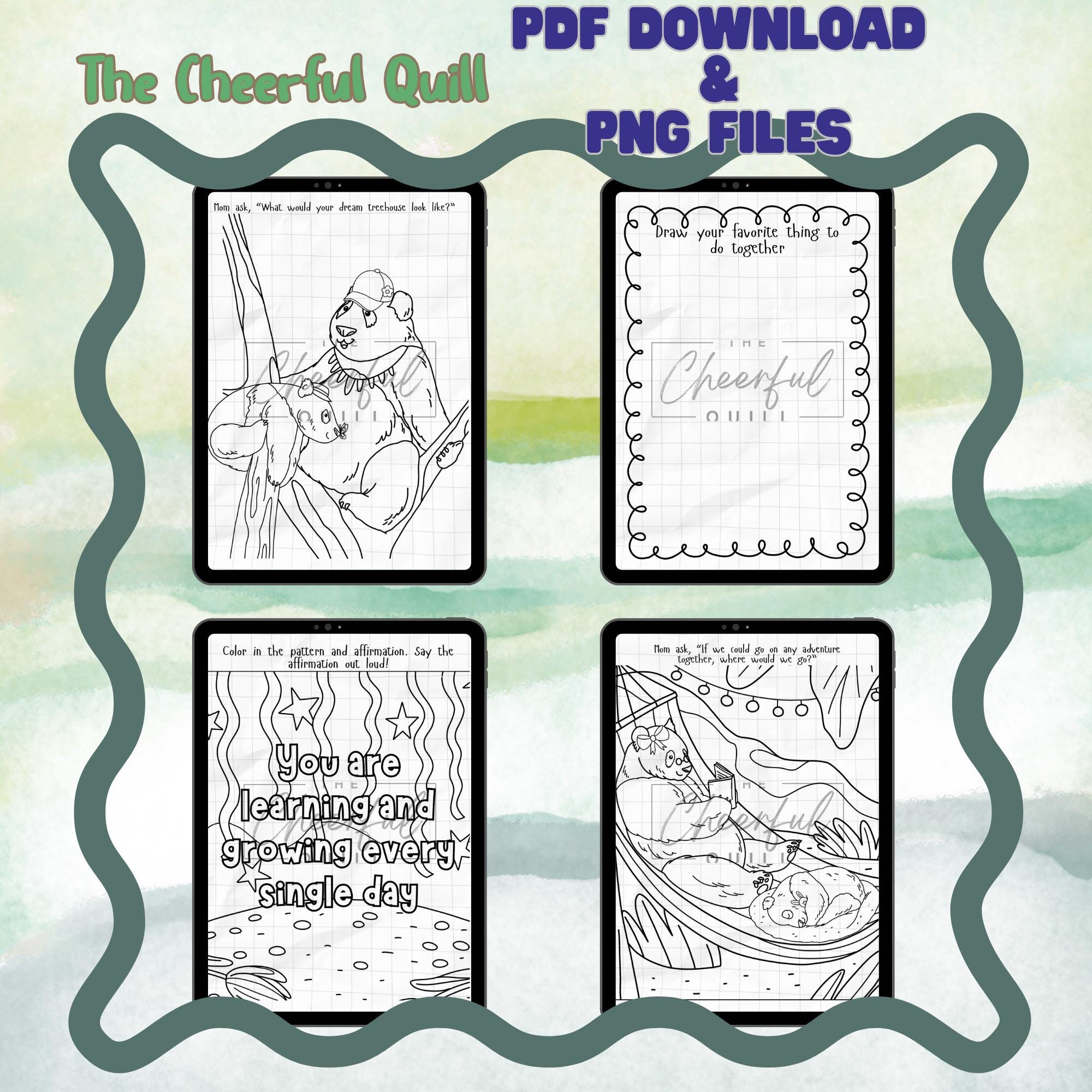 Mommy and Son Connection Pages: Printable Activity Pack (digital ...