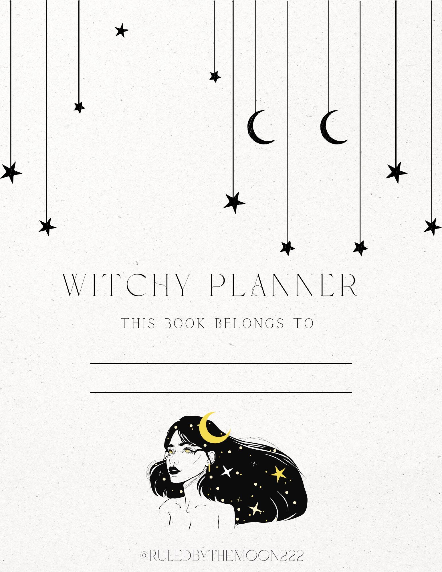 Printable Witchy Journal | 42-Page Spiritual & Magical Planner PDF