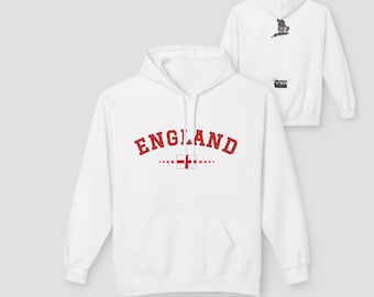 Sudadera unisex de forro polar con estilo de Inglaterra / Sudadera informal / Para aficionados al deporte / Viajes / Regalos / Ropa para la Copa del Mundo