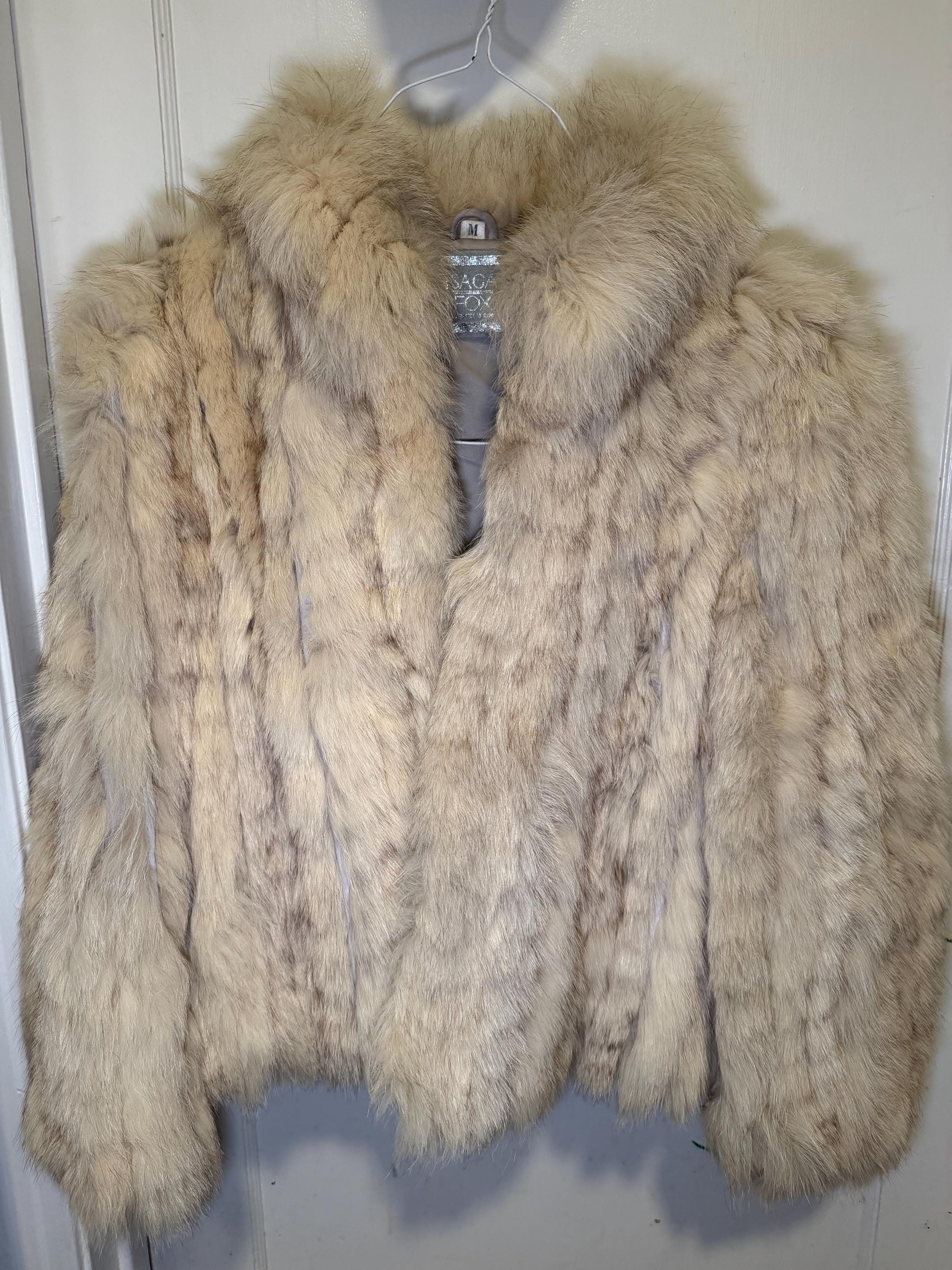 Saga Blue Fox Fur Coat - Etsy