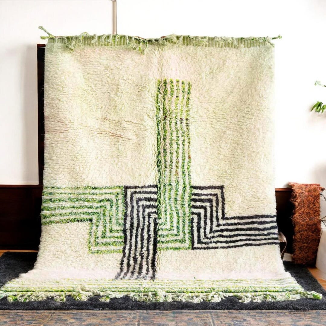 Extra Large Rug 10x20 – Handmade Moroccan Wool Berber Carpet for Living ...