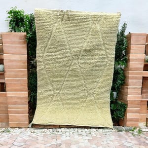 Modern Azilal Rug Teppich - Moroccan Wool Carpet Handmade Colorful Abstract Minimalist Area Floor Covering