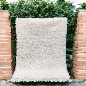 Custom Beni Ourain Rug: Handmade Moroccan Wool Berber Carpet