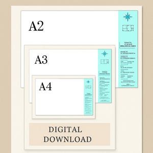 AutoCAD Layout DWG A2 A3 A4 | With Without Borders + Editable Title Block | Printable Templates for Architects & Students