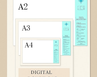AutoCAD Layout Templates: A2 A3 A4, Editable Title Block (DWG Digital Download)