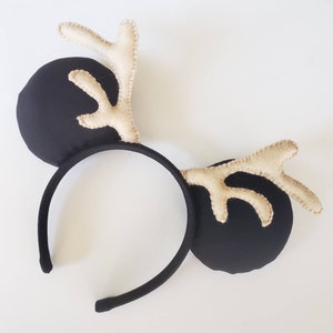 Reindeer Antler Mouse Ears With No Bow | Christmas Holiday Mouse Ears