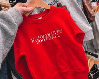 Kansas City Football Embroidered Sweatshirt for Toddler