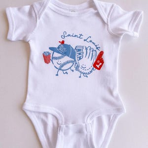 STL Baseball Buds Baby Onesie