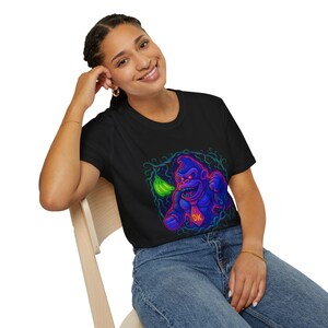 Trippy DK Soft-Style T-Shirt, Hippie Graphic Tee, Psychedelic Unisex Shirt, Festival Clothing, Retro Vibes Top