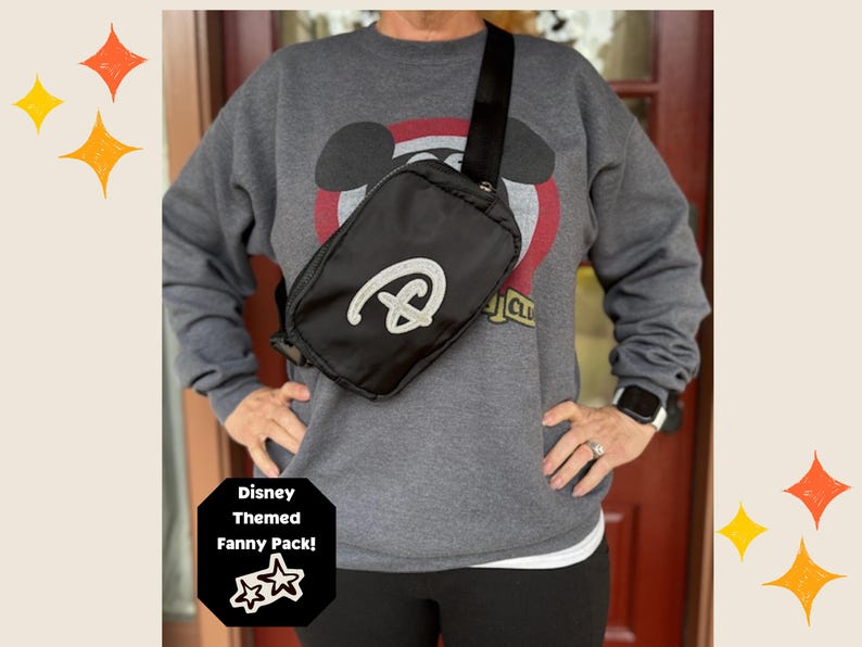 Bolso bandolera Disneyworld / Riñonera Mickey Mouse / Bolso de viaje Disney imagen 1