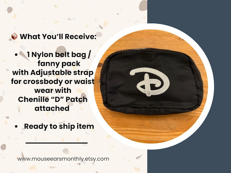 Bolso bandolera Disneyworld / Riñonera Mickey Mouse / Bolso de viaje Disney imagen 2