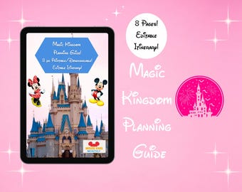 Disney Vacation Planner Magic Kingdom! WDW Travel Itinerary Template, Travel Planner Tablet, Vacation Checklist, Disney World Itinerary 2025