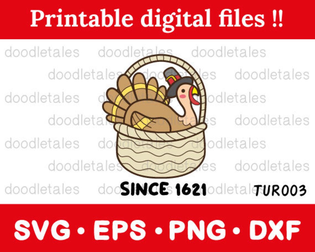 Turkey Basket Svg Turkey Basket Png Turkey Basket Vector Etsy