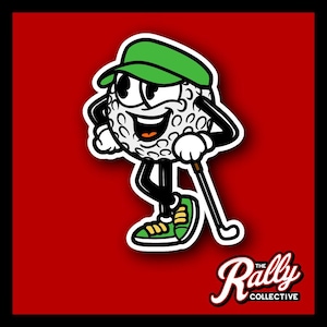 Golf Character Decal | Perfect Sticker for Car, Laptop, Tumbler | Sports Fan Gift | Durable Outdoor Vinyl