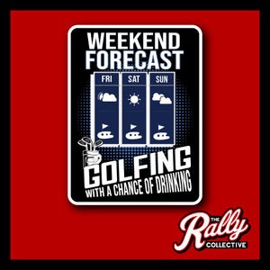 Weekend Forcast Golf Decal | Perfect Sticker for Car, Laptop, Tumbler | Sports Fan Gift | Durable Outdoor Vinyl