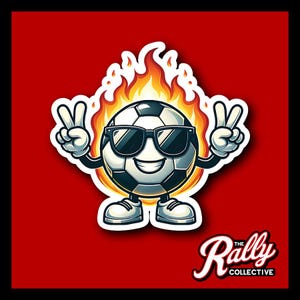 Soccer Character Vinyl Decal | Perfect Sticker for Car, Laptop, Tumbler | Sports Fan Gift | Durable Outdoor Vinyl