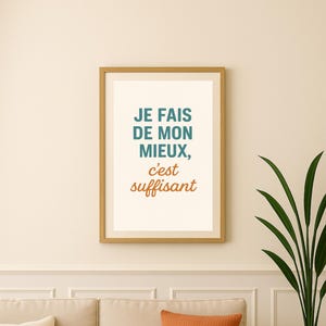 Positive Affirmation Poster – “I’m doing my best” • Kindness & Self-Esteem Quote A3 A4