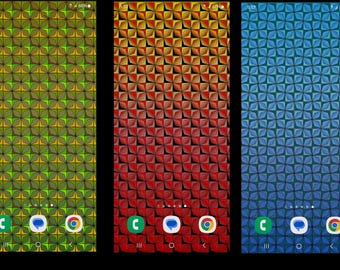 Phone Wallpaper: Geometric tile design