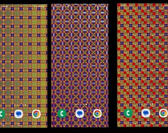 Phone Wallpaper: Geometric tile design/tessellation