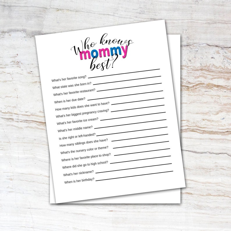 Baby Shower Games Neutral Fun Baby Shower Game Etsy