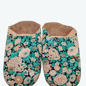 Damen Babouche - Marokkanische Hausschuhe handgefertigt aus Bio-Leder, Wildleder, Schaffell Ethische und authentische Geschenkidee